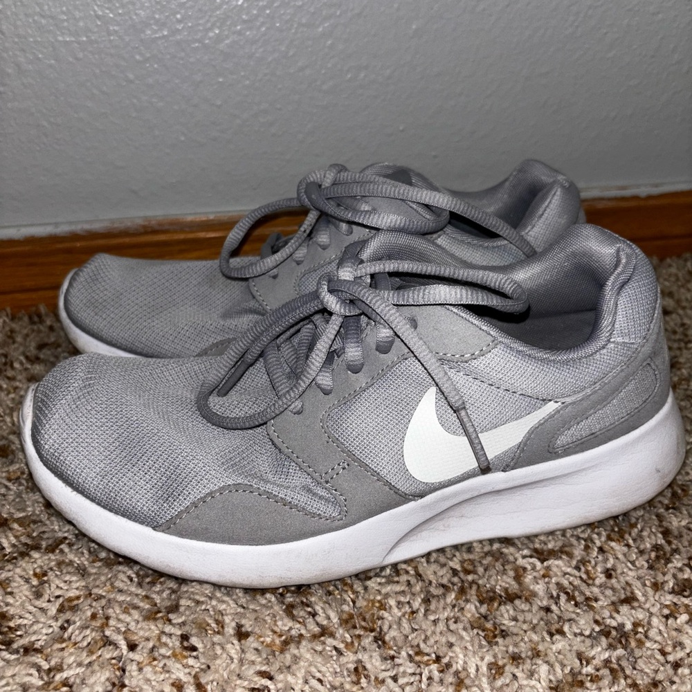 Nike Light Gray and White Sneakers